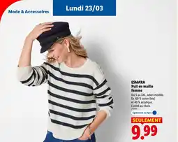 Lidl ESMARA Pull en maille femme offre