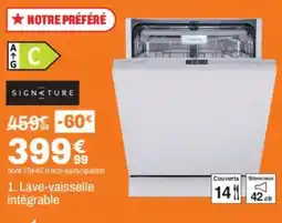 BUT SIGNATURE Lave-vaisselle intégrable offre