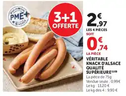 U Express Véritable knack d'alsace qualité supérieure offre