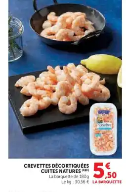 U Express Crevettes décortiquées cuites natures offre