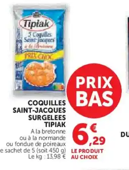 U Express TIPIAK Coquilles saint-jacques surgelees offre