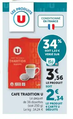 U Express U Cafe tradition offre