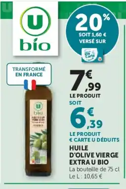 U Express U BIO Huile d'olive vierge extra offre