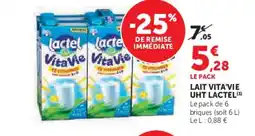 U Express LACTEL Lait vita'ie uht offre