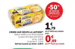 U Express LA LAITIERE Creme aux oeufs offre
