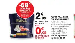 U Express RANA Pates fraiches girasoli offre
