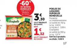 U Express BONDUELLE Poelee de legumes surgelee offre