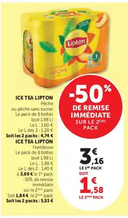 U Express LIPTON Ice tea offre