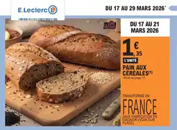 E.Leclerc Pain aux céréales offre