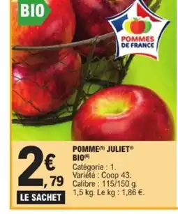 E.Leclerc Pomme juliet bio offre