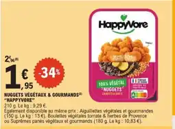 E.Leclerc HAPPYVORE Nuggets végétaux & gourmands offre