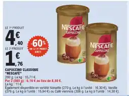 E.Leclerc NESCAFÉ Capuccino classique offre