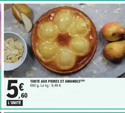 E.Leclerc Tarte aux poires et amandes offre