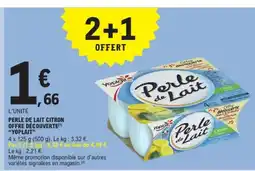 E.Leclerc YOPLAIT Perle de lait citron offre découverte offre