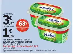 E.Leclerc ST HUBERT Omega 3 doux 52% mat. gr. format spécial offre