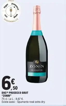 E.Leclerc ZONIN Doc prosecco brut offre