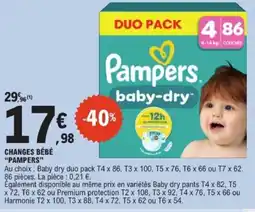 E.Leclerc PAMPERS Changes bébé offre