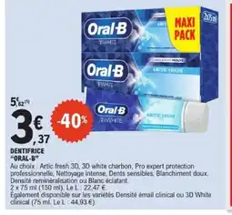 E.Leclerc ORAL-B Dentifrice offre
