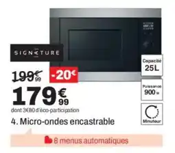 BUT SIGNATURE Micro-ondes encastrable offre