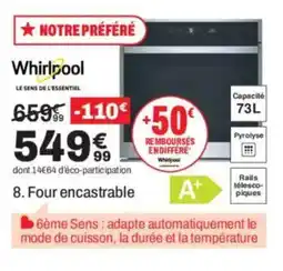 BUT WHIRLPOOL Four encastrable offre