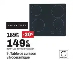 BUT SIGNATURE Table de cuisson vitrocéramique offre