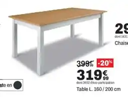 BUT Table offre
