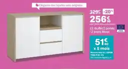 BUT Buffet 2 portes /2 tiroirs Moss offre