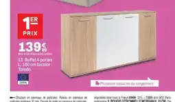 BUT Buffet 4 portes bicolor Toledo offre