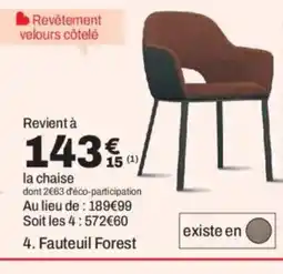 BUT Fauteuil Forest offre