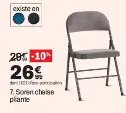 BUT Soren chaise pliante offre
