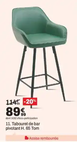 BUT Tabouret de bar pivotant Tom offre