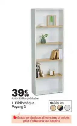 BUT Bibliothèque Poyang 3 offre