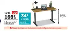 BUT Bureau assis/ debout Louis offre