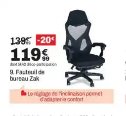 BUT Fauteuil de bureau Zak offre