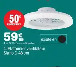BUT Plafonnier ventilateur Siano offre