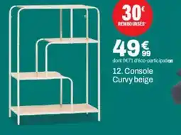 BUT Console Curvy beige offre