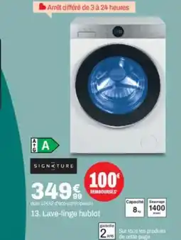 BUT SIGNATURE Lave-linge hublot offre