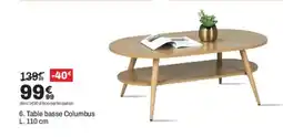 BUT Table basse Columbus offre