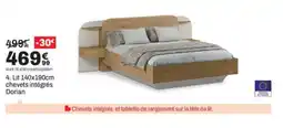 BUT Lit chevets intégrés Dorian offre