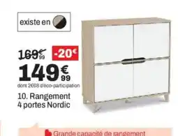 BUT Rangement 4 portes Nordic offre