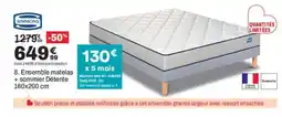 BUT SIMMONS Ensemble matelas + sommier Détente offre
