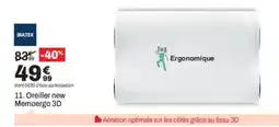 BUT BULTEX Oreiller new Memoergo 3D offre