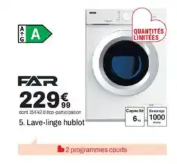 BUT FAR Lave-linge hublot offre