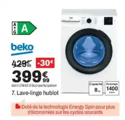 BUT BEKO Lave-linge hublot offre