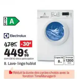BUT ELECTROLUX Lave-linge hublot offre