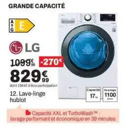 BUT LG Lave-linge hublot offre