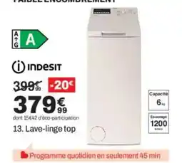 BUT INDESIT Lave-linge top offre