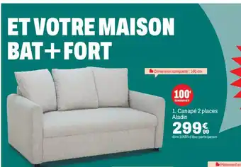 Canapé 2 places Aladin