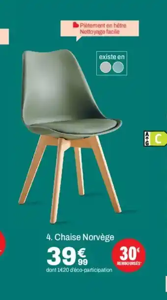 BUT Chaise Norvège offre