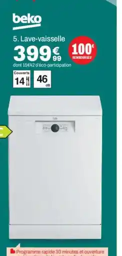 BUT BEKO Lave-vaisselle offre